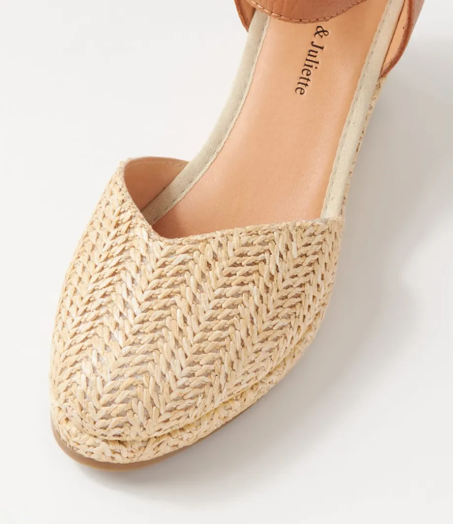 rastan_natural_dark_tan_synthetic_raffia_leather_wedges_3.webp Rastan Natural Dark Tan Synthetic Raffia Leather Wedges<DJANGO & JULIETTE Flash Sale