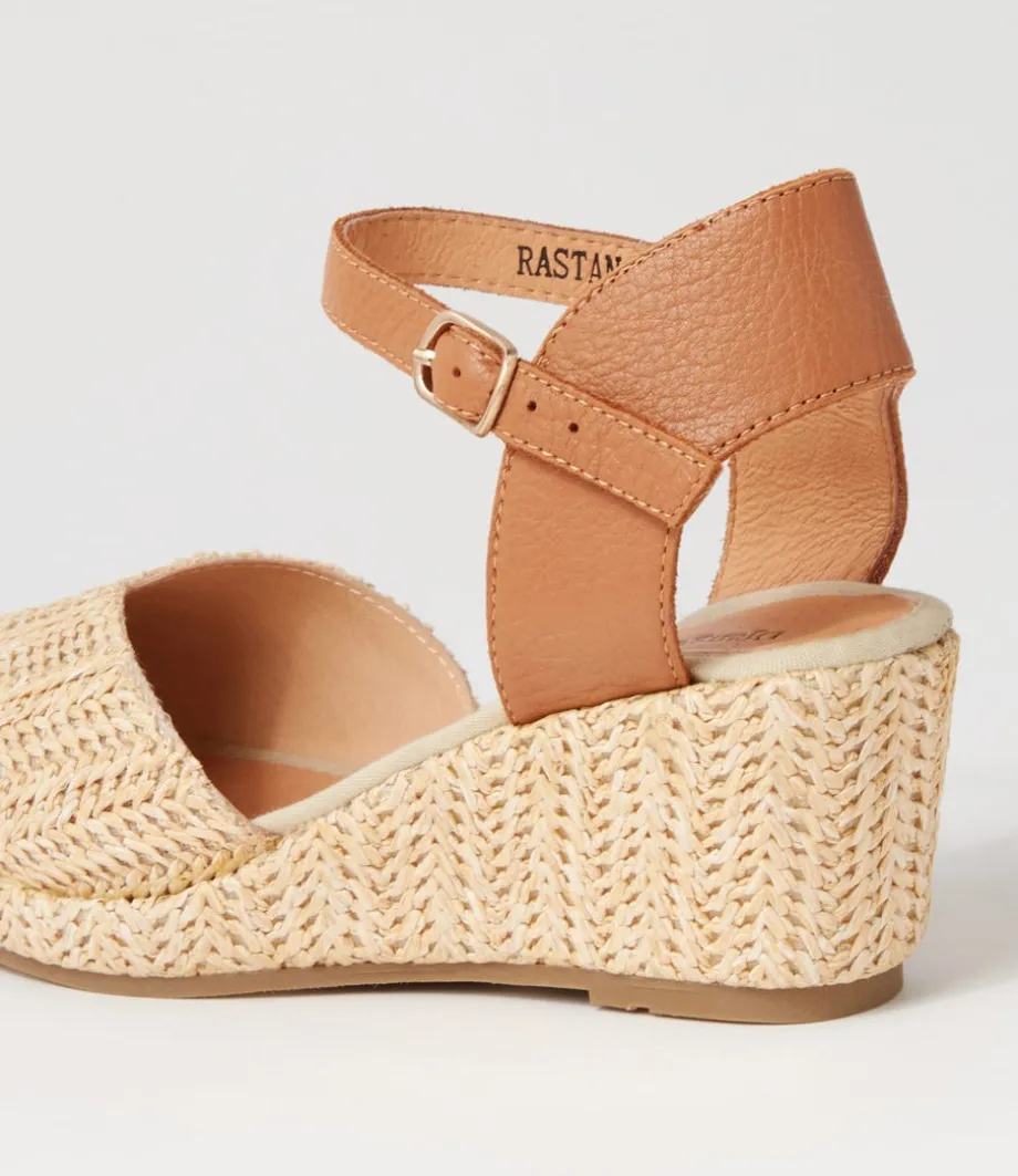 rastan_natural_dark_tan_synthetic_raffia_leather_wedges_4.webp Rastan Natural Dark Tan Synthetic Raffia Leather Wedges<DJANGO & JULIETTE Flash Sale