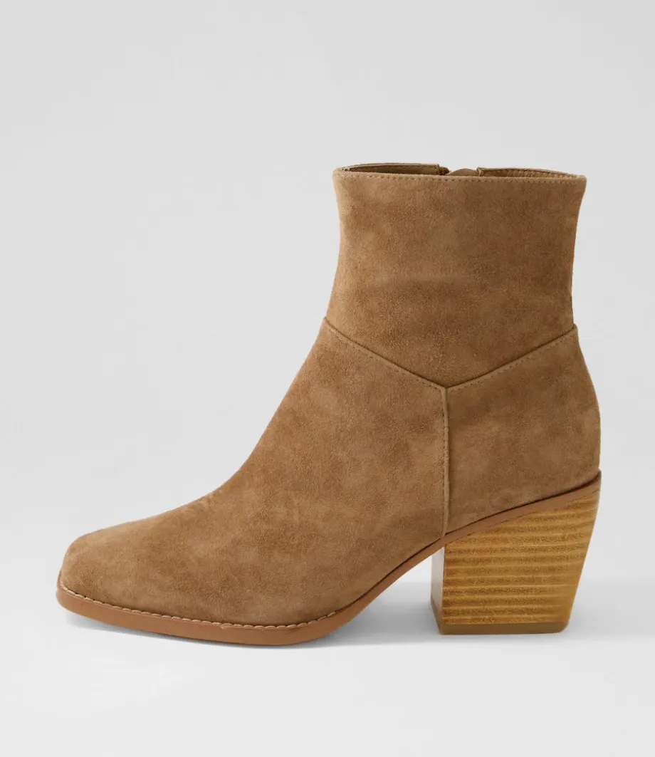 Raxel Light Choc Suede Ankle Boots<TOP END Best Sale