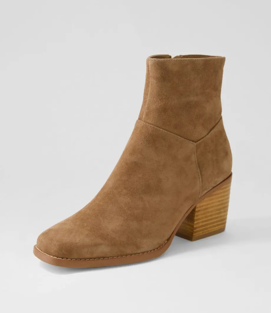 Raxel Light Choc Suede Ankle Boots<TOP END Best Sale