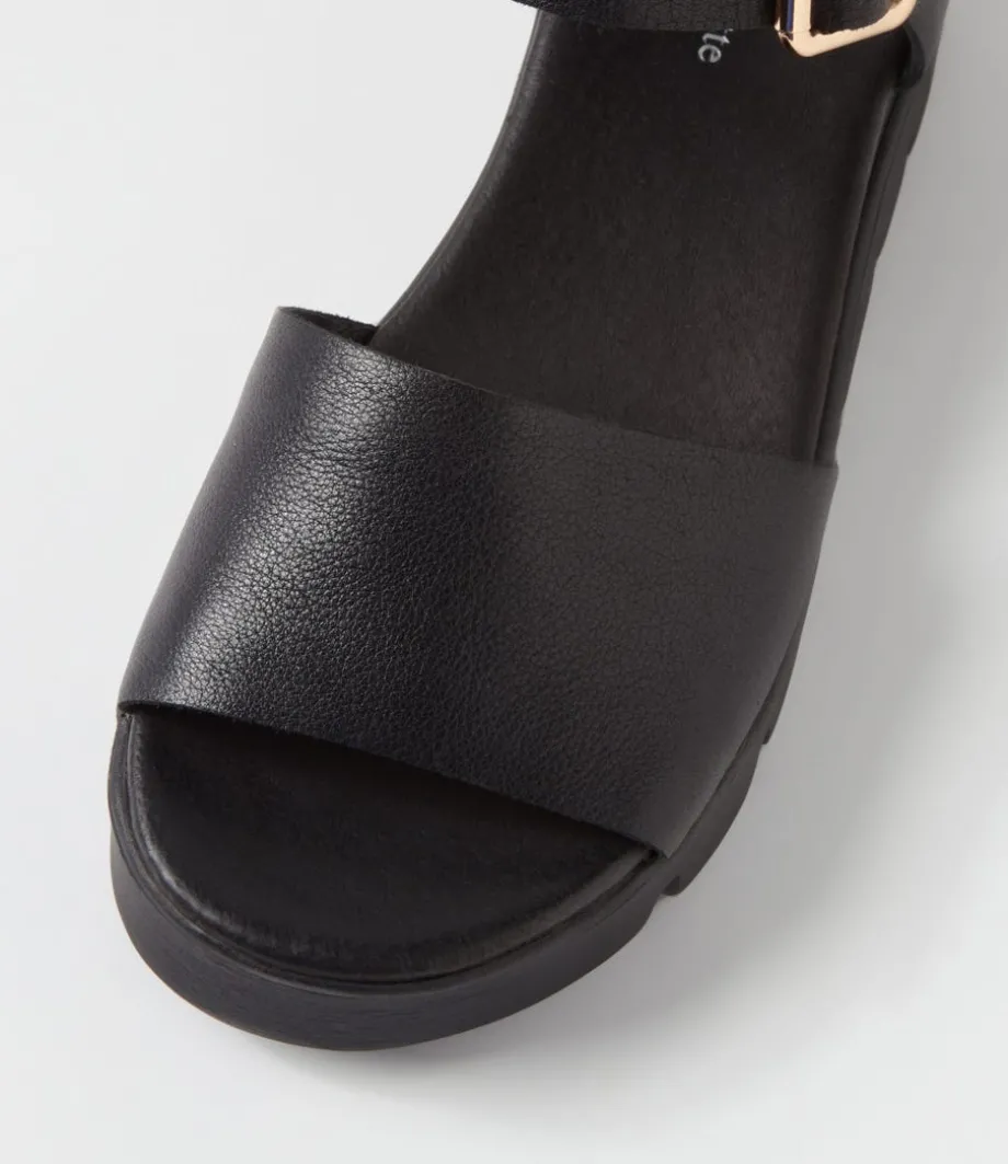 reesen_black_leather_sandals_3.webp Reesen Black Leather Sandals<DJANGO & JULIETTE Cheap