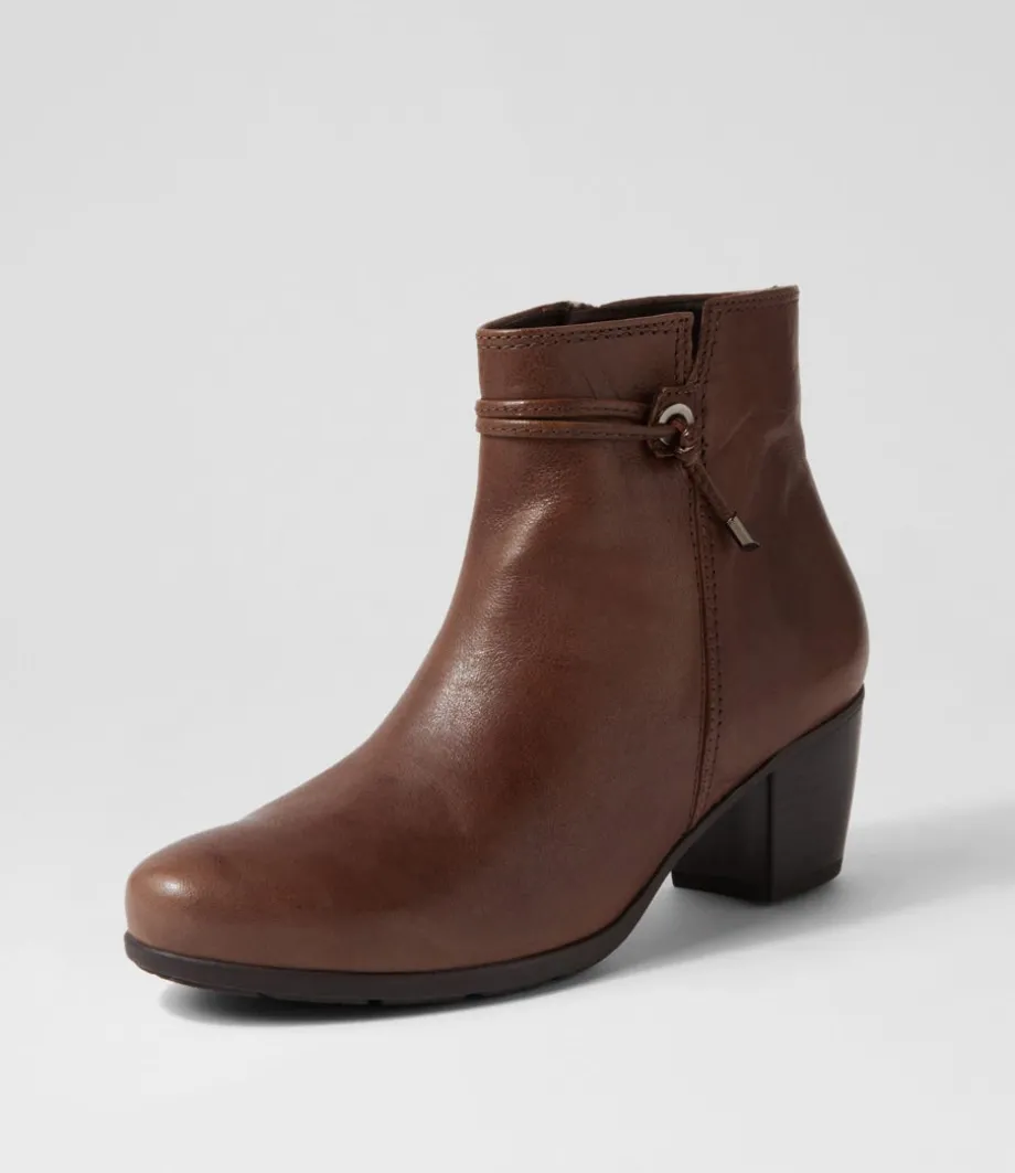 Rena Mohair Leather Ankle Boots<GABOR New