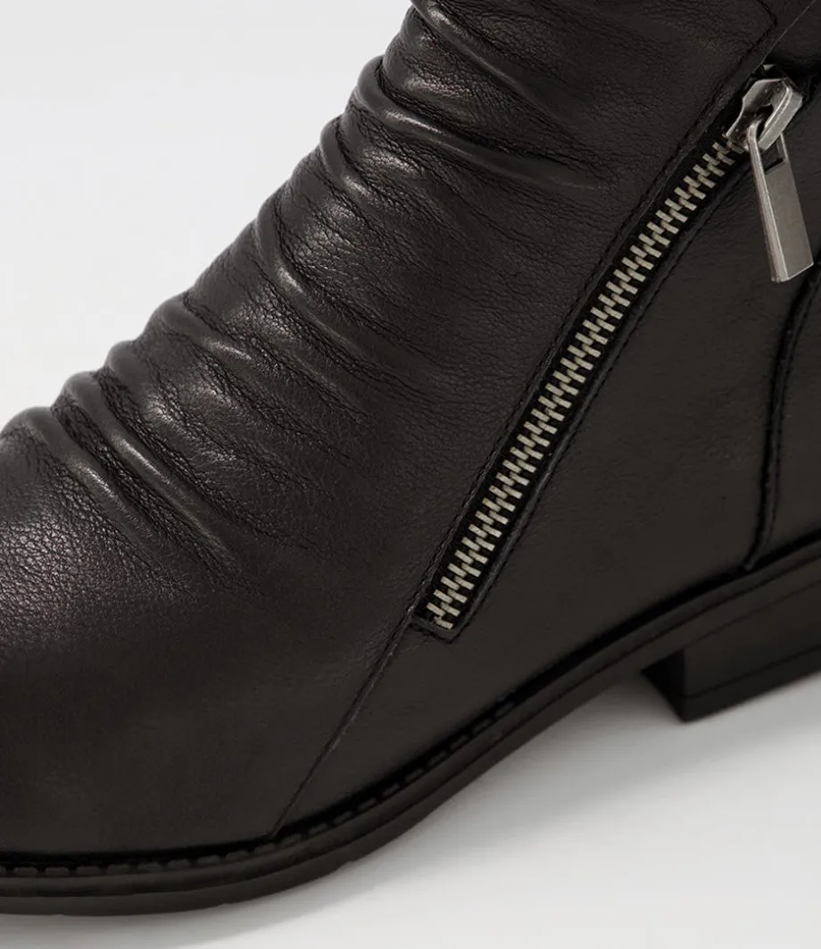 renu_black_leather_ankle_boots_4.webp Renu Black Leather Ankle Boots<DJANGO & JULIETTE Hot