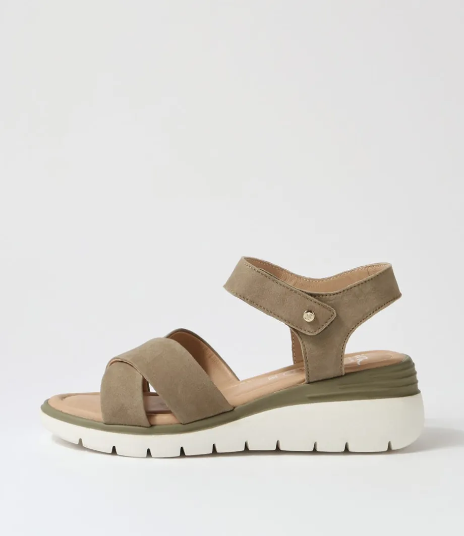 Rimini 32 Pistachio Leather Sandals<ARA Sale