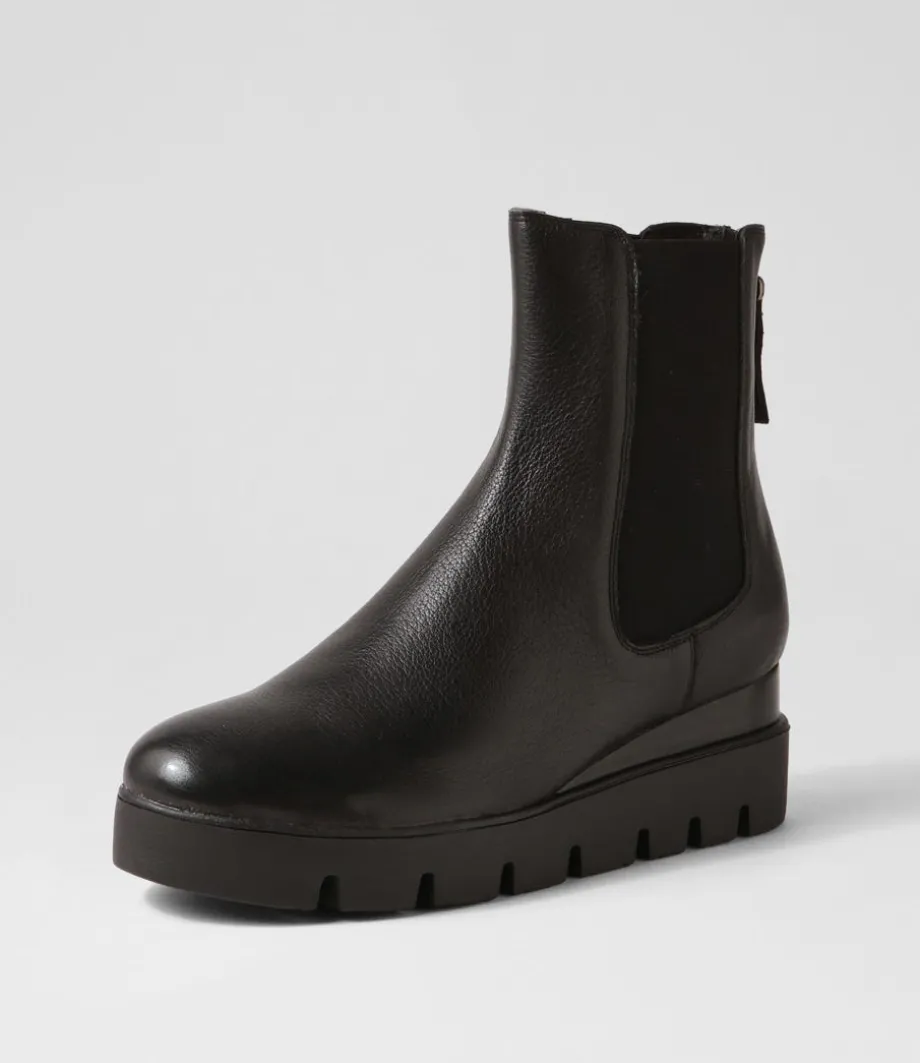 Rinnit Black Leather Chelsea Boots<DJANGO & JULIETTE Store