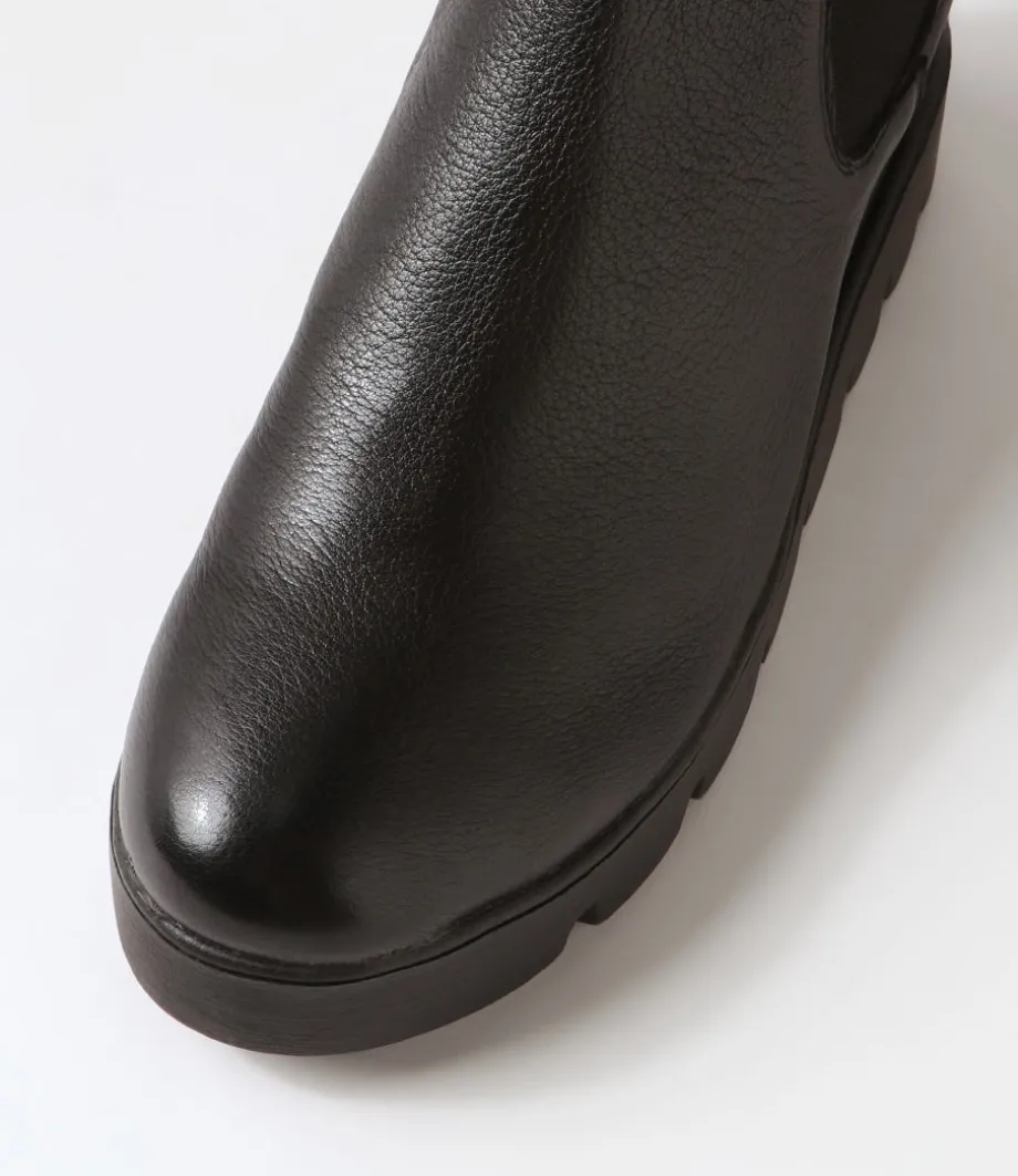 rinnit_black_leather_chelsea_boots_3.webp Rinnit Black Leather Chelsea Boots<DJANGO & JULIETTE Store