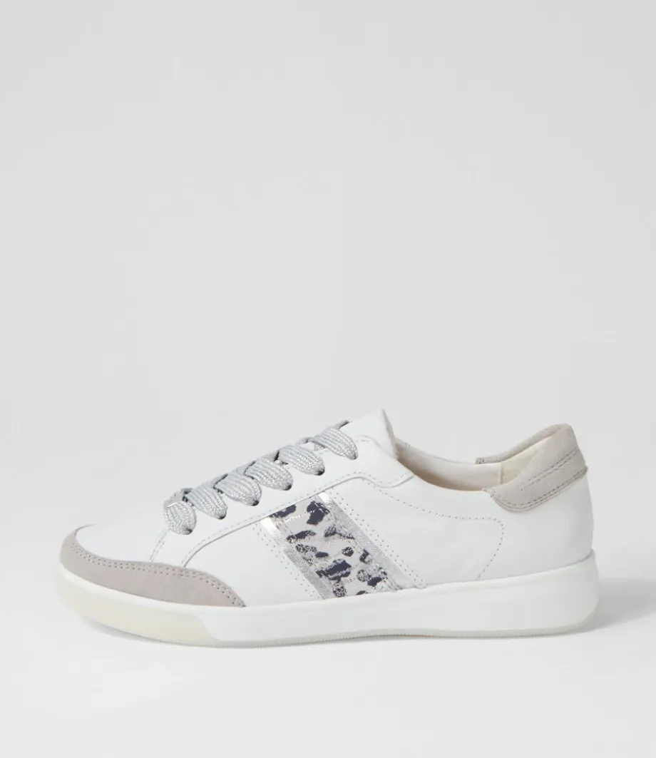 Rom 71 Weiss Silber Leather Sneakers<ARA Online