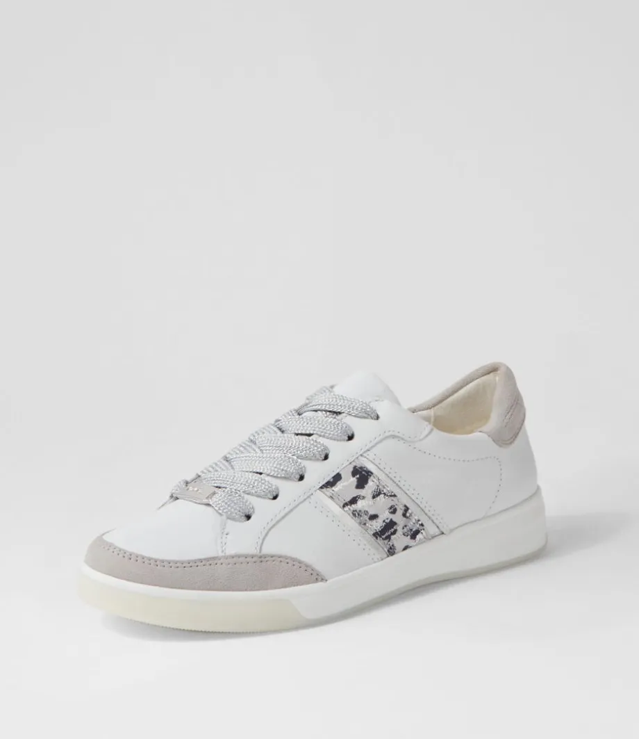 Rom 71 Weiss Silber Leather Sneakers<ARA Online