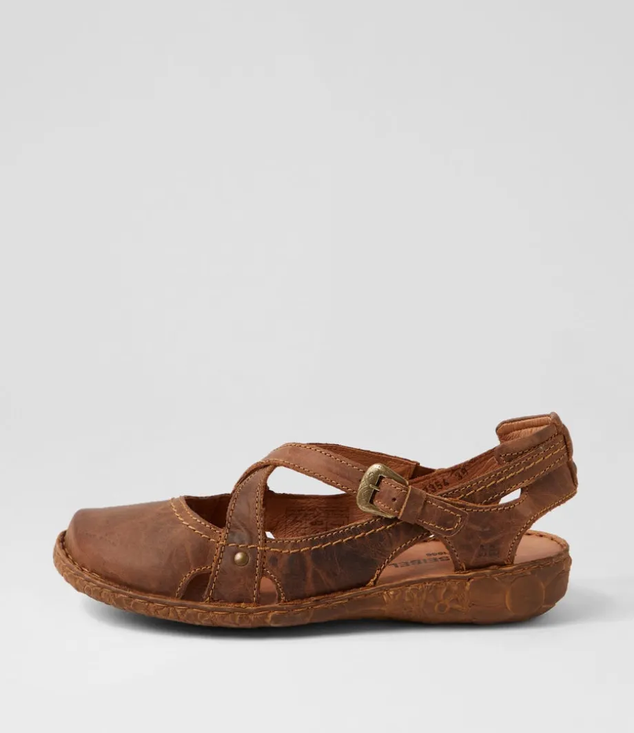 Rosalie 13 Brandy Leather Flat Shoes<JOSEF SEIBEL Flash Sale