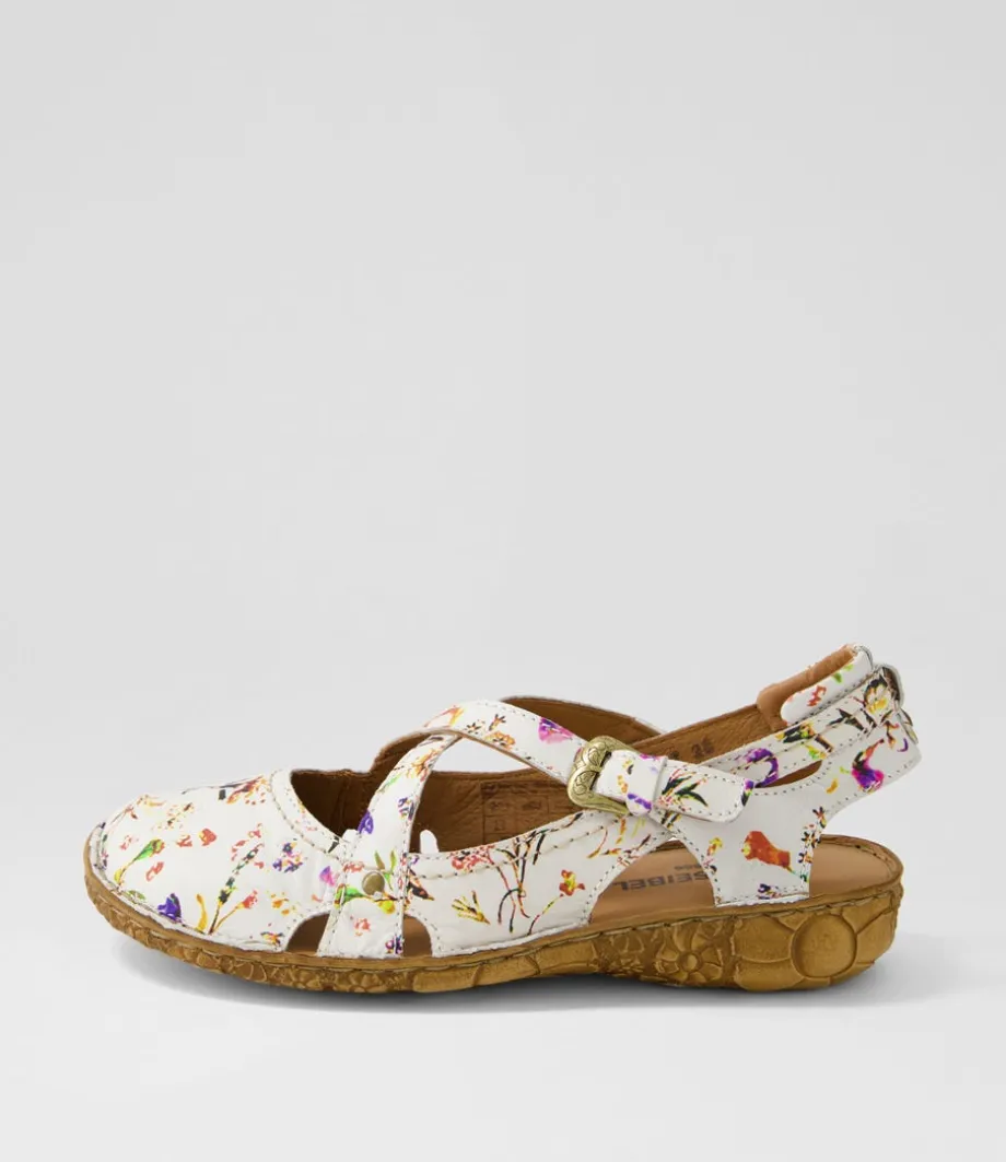 Rosalie 13 Weiss Multi Leather Flat Shoes<JOSEF SEIBEL Clearance