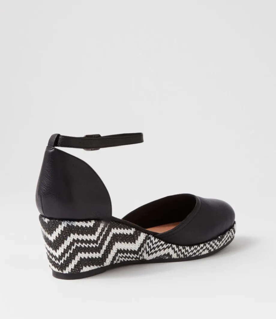 rylaf_black_aztec_leather_clogs_2.webp Rylaf Black Aztec Leather Clogs<DJANGO & JULIETTE Cheap