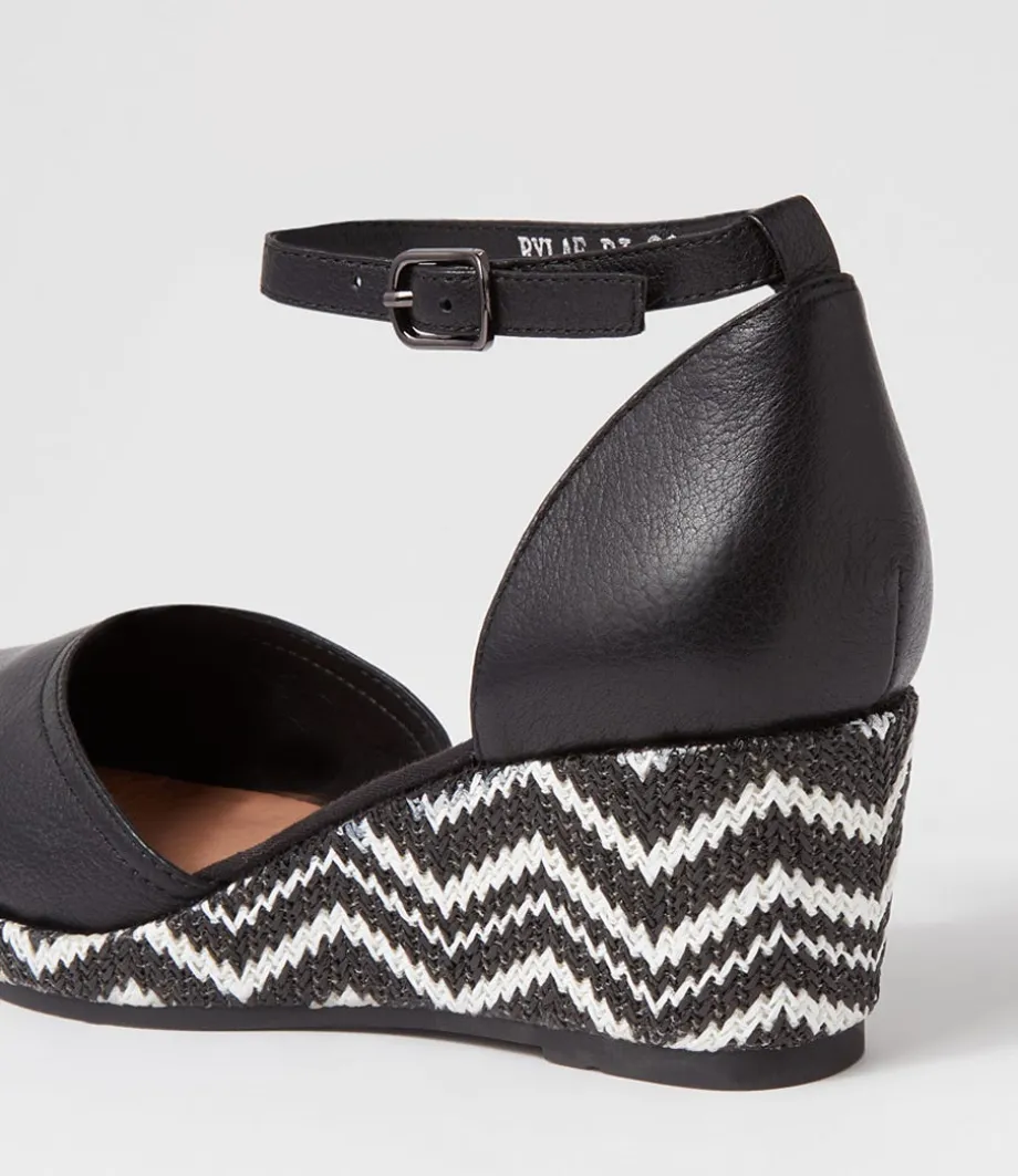 rylaf_black_aztec_leather_clogs_4.webp Rylaf Black Aztec Leather Clogs<DJANGO & JULIETTE Cheap