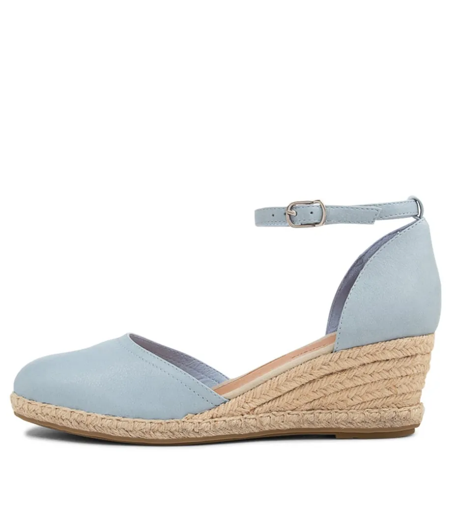 Rylen Denim Natural Rope Leather Wedges<DJANGO & JULIETTE Best Sale
