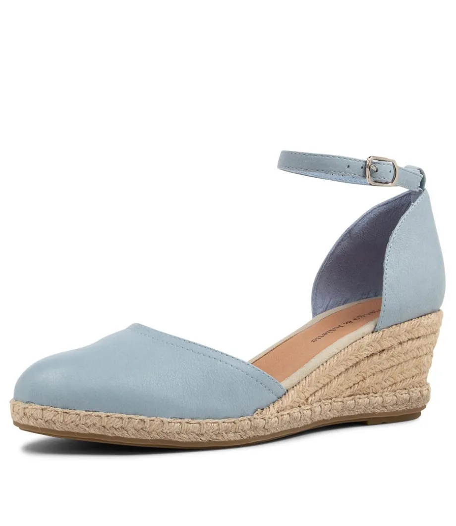 Rylen Denim Natural Rope Leather Wedges<DJANGO & JULIETTE Best Sale