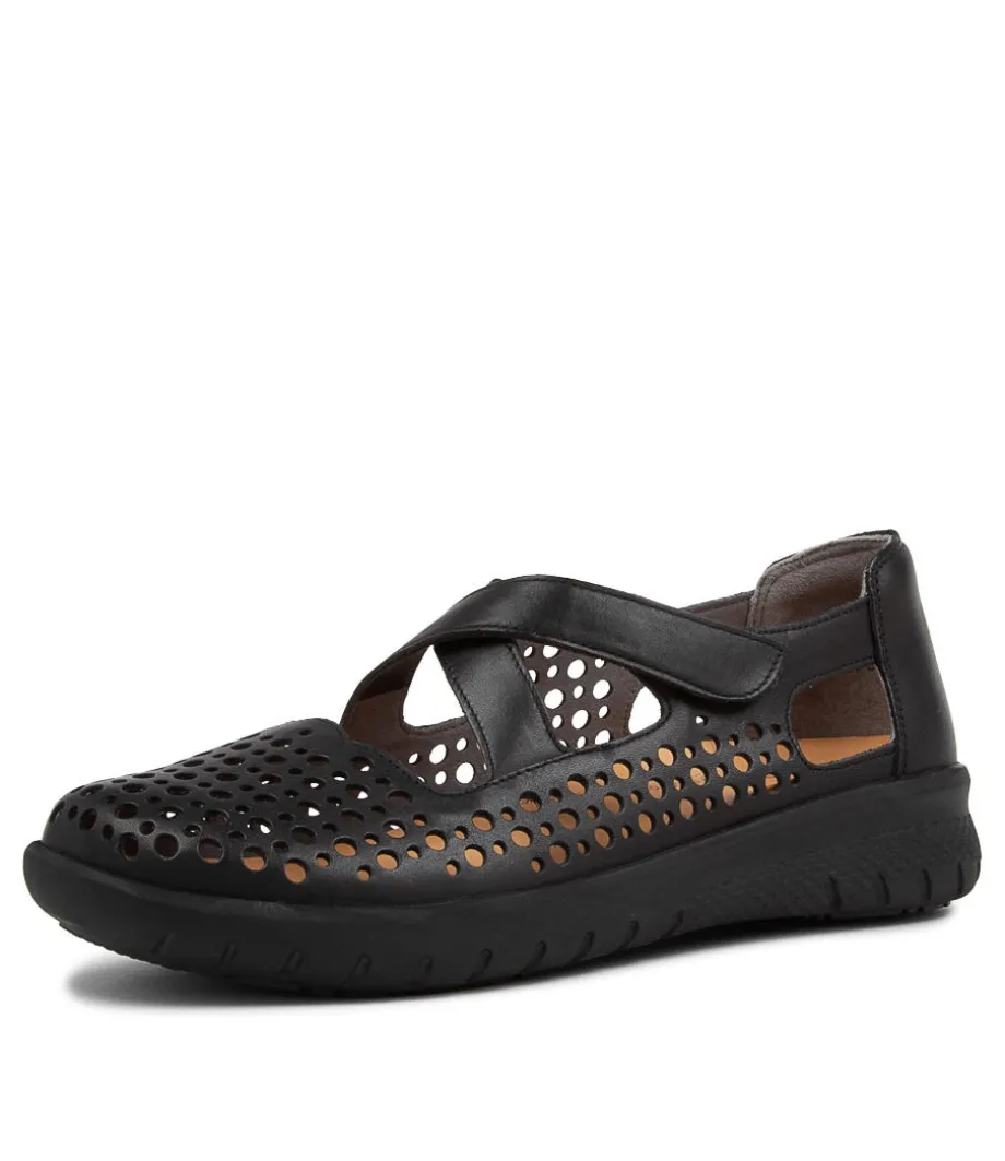 Sachet Xf Black Leather Flat Shoes Bs<ZIERA Store