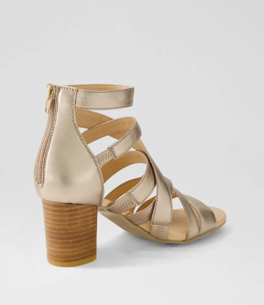 sadals_champagne_leather_sandals_2.webp Sadals Champagne Leather Sandals<DJANGO & JULIETTE Best Sale