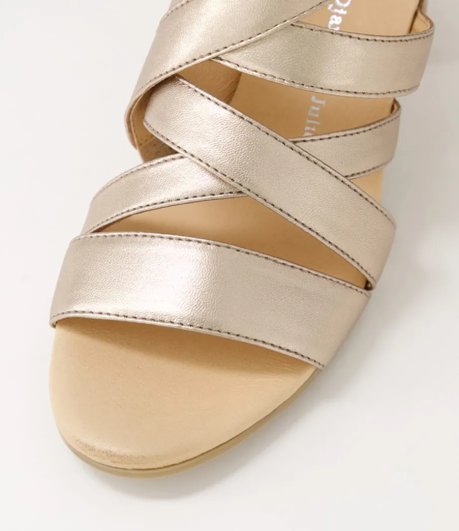 sadals_champagne_leather_sandals_3.webp Sadals Champagne Leather Sandals<DJANGO & JULIETTE Best Sale