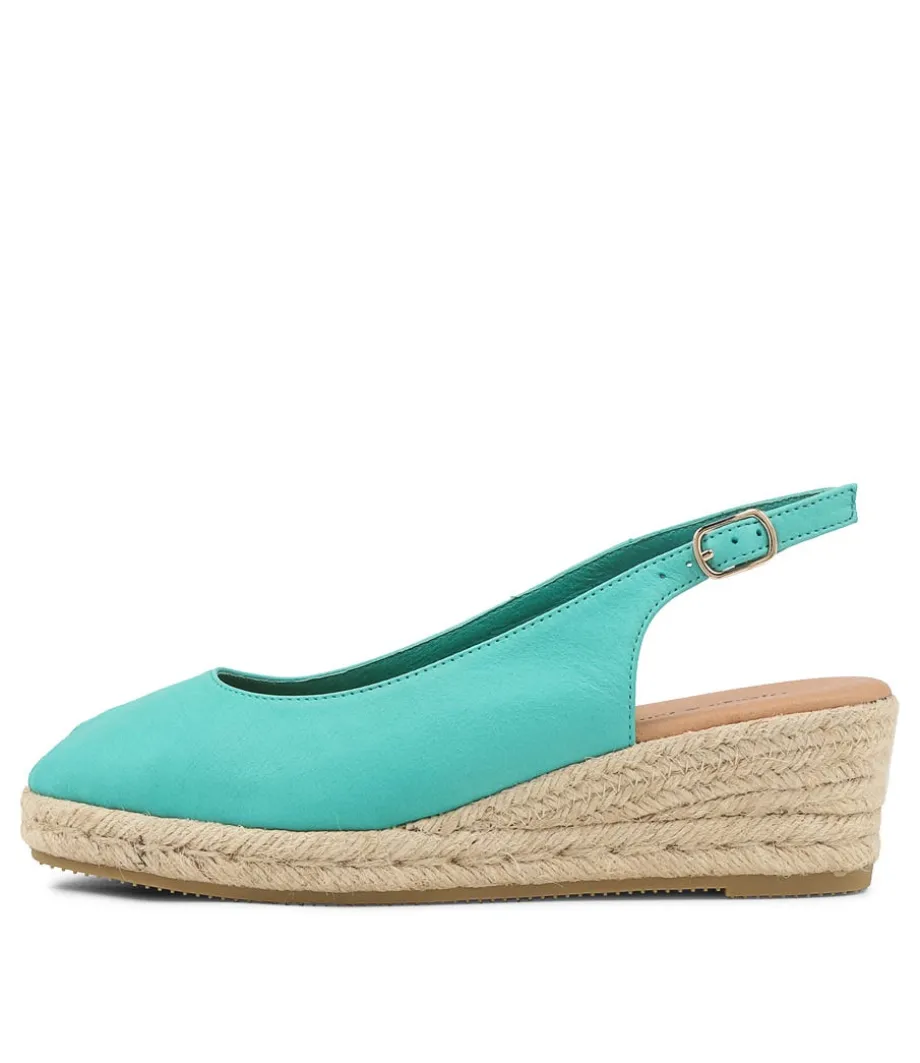 Saniarly Light Emerald Rope Leather Sandals<DJANGO & JULIETTE Discount