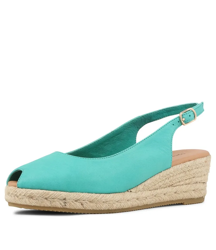 saniarly_light_emerald_rope_leather_sandals_1.webp Saniarly Light Emerald Rope Leather Sandals<DJANGO & JULIETTE Discount