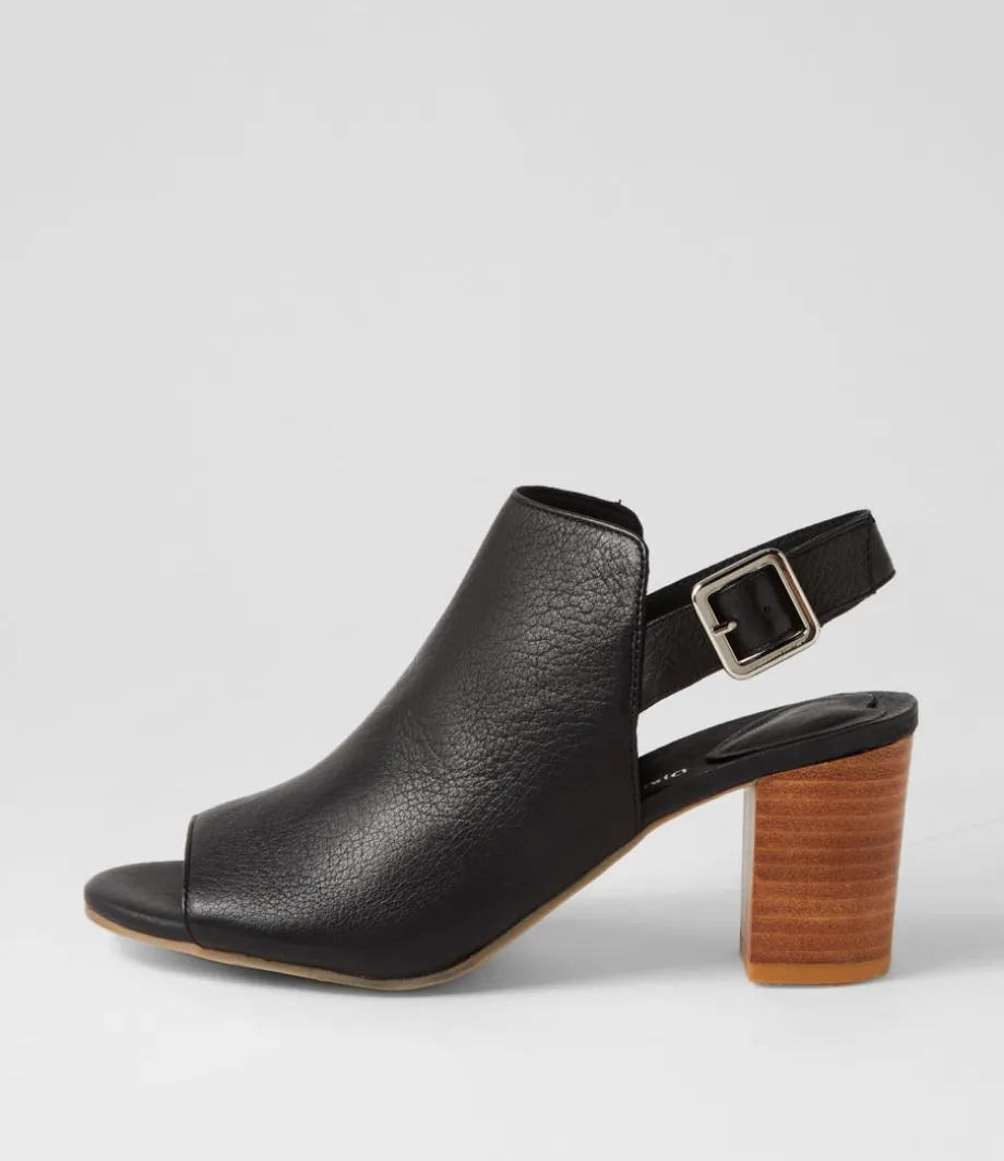 Sauda Black Natural Leather Sandals<DJANGO & JULIETTE Cheap