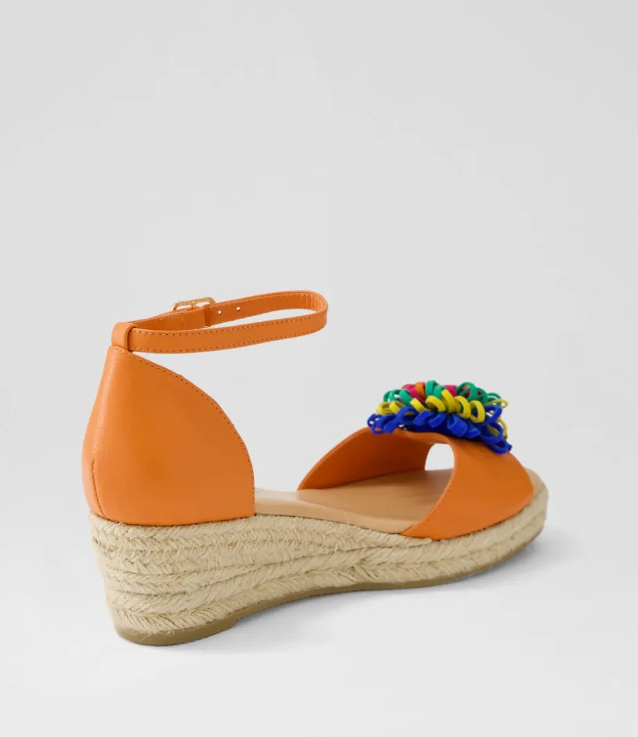 savea_bright_orange_leather_suede_espadrilles_2.webp Savea Bright Orange Leather Suede Espadrilles<DJANGO & JULIETTE New