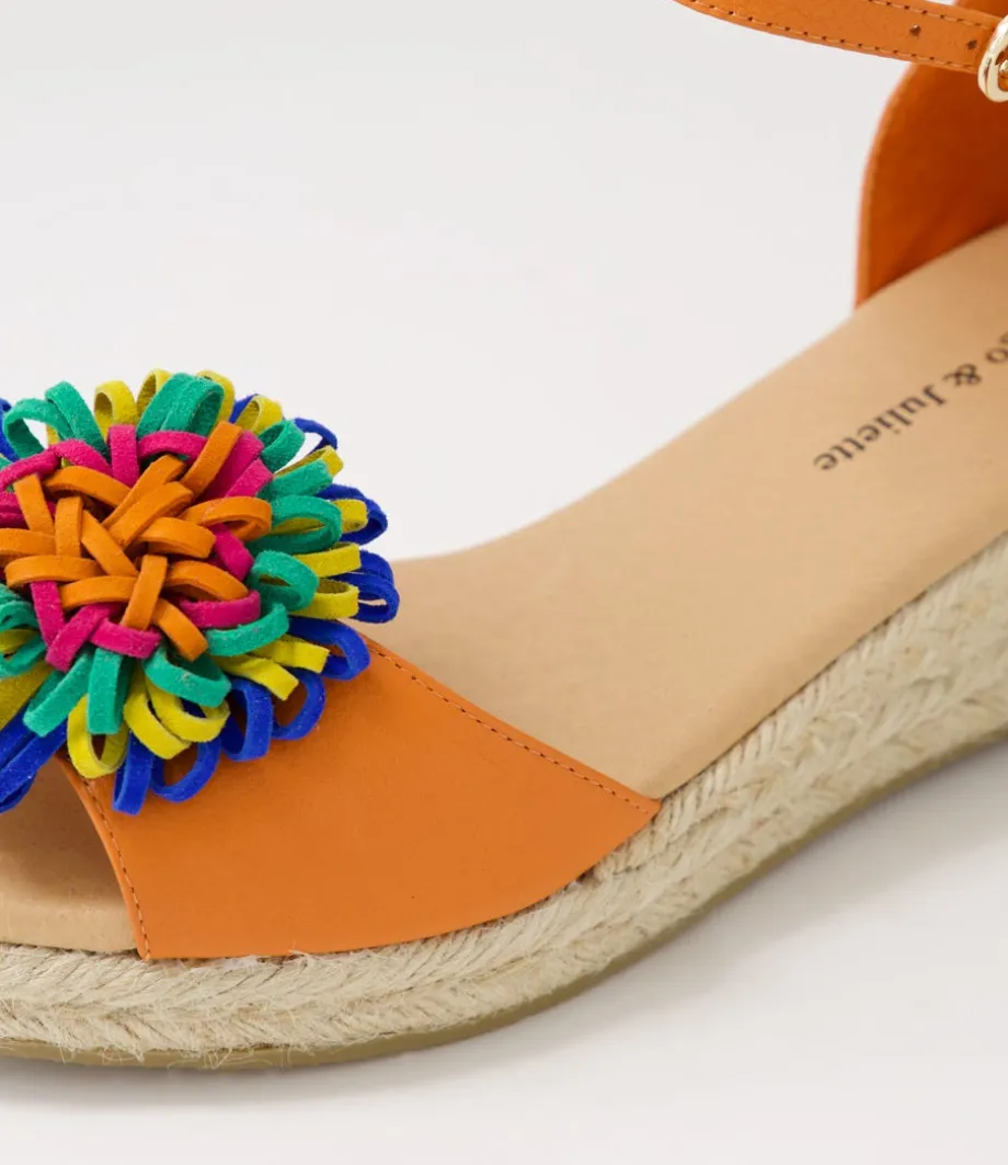 savea_bright_orange_leather_suede_espadrilles_4.webp Savea Bright Orange Leather Suede Espadrilles<DJANGO & JULIETTE New