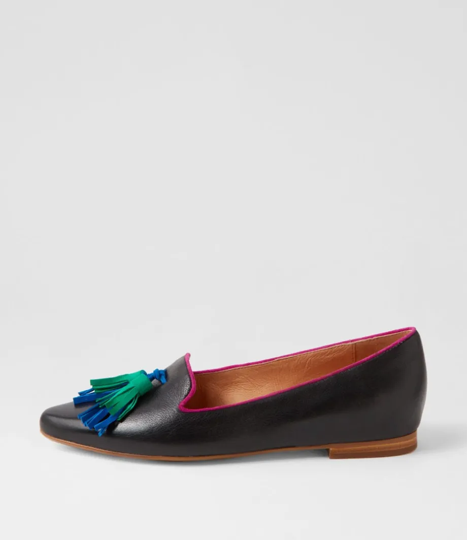 Sebras Black Multi Loafers<TOP END Clearance