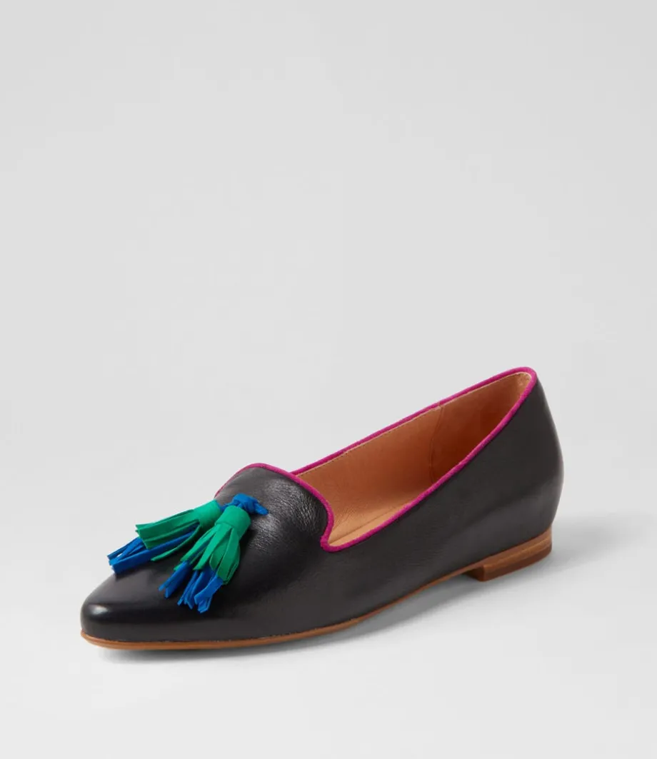 Sebras Black Multi Loafers<TOP END Clearance