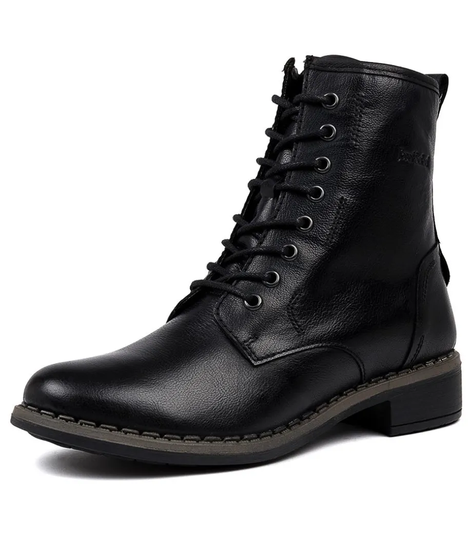 Selena 06 Black Leather<JOSEF SEIBEL Shop