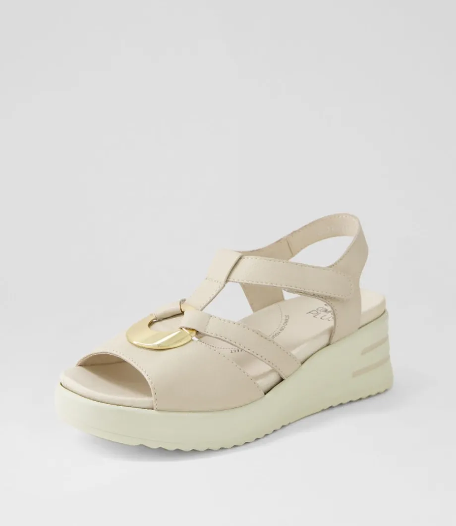 Sharrell Xw Almond Leather Sandals<ZIERA Cheap