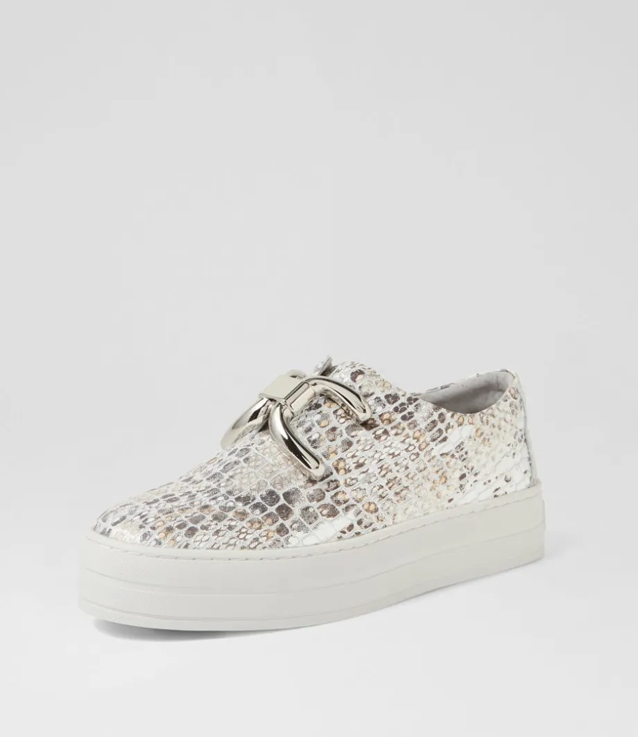 Shelina Misty Multi Croc Leather Sneakers<DJANGO & JULIETTE Outlet