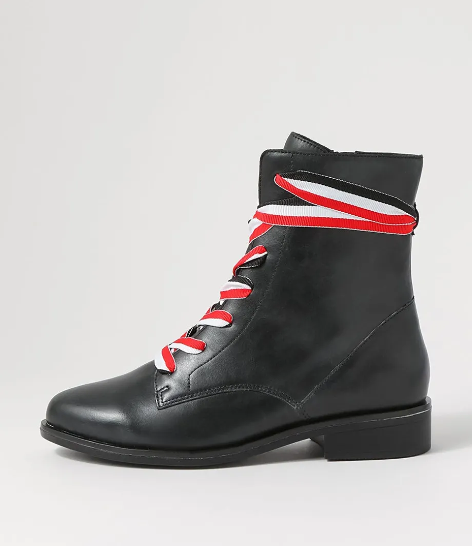 Sherril Xf Black Leather Ankle Boots<ZIERA Best Sale