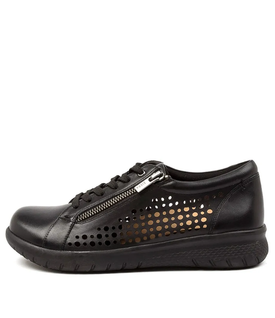 Shovo Xf Black Leather<ZIERA Flash Sale