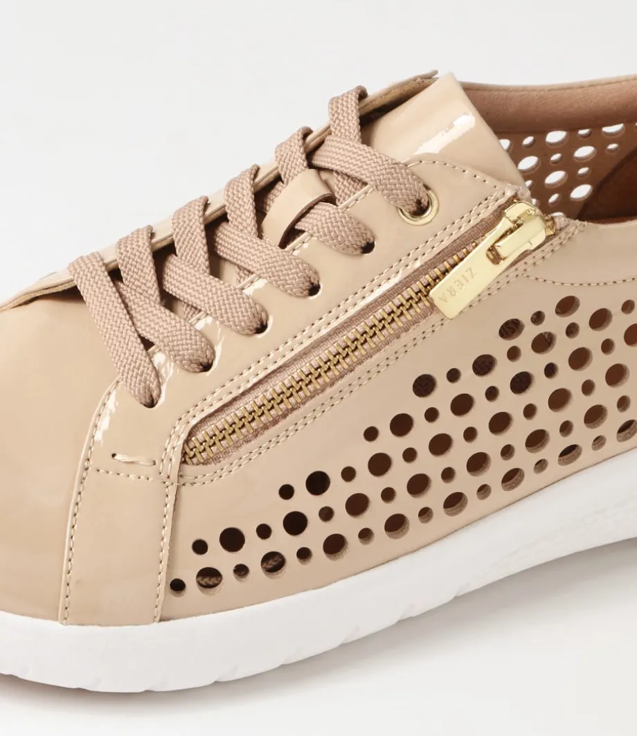 shovo_xf_latte_wrinkle_patent_sneakers_4.webp Shovo Xf Latte Wrinkle Patent Sneakers<ZIERA Fashion
