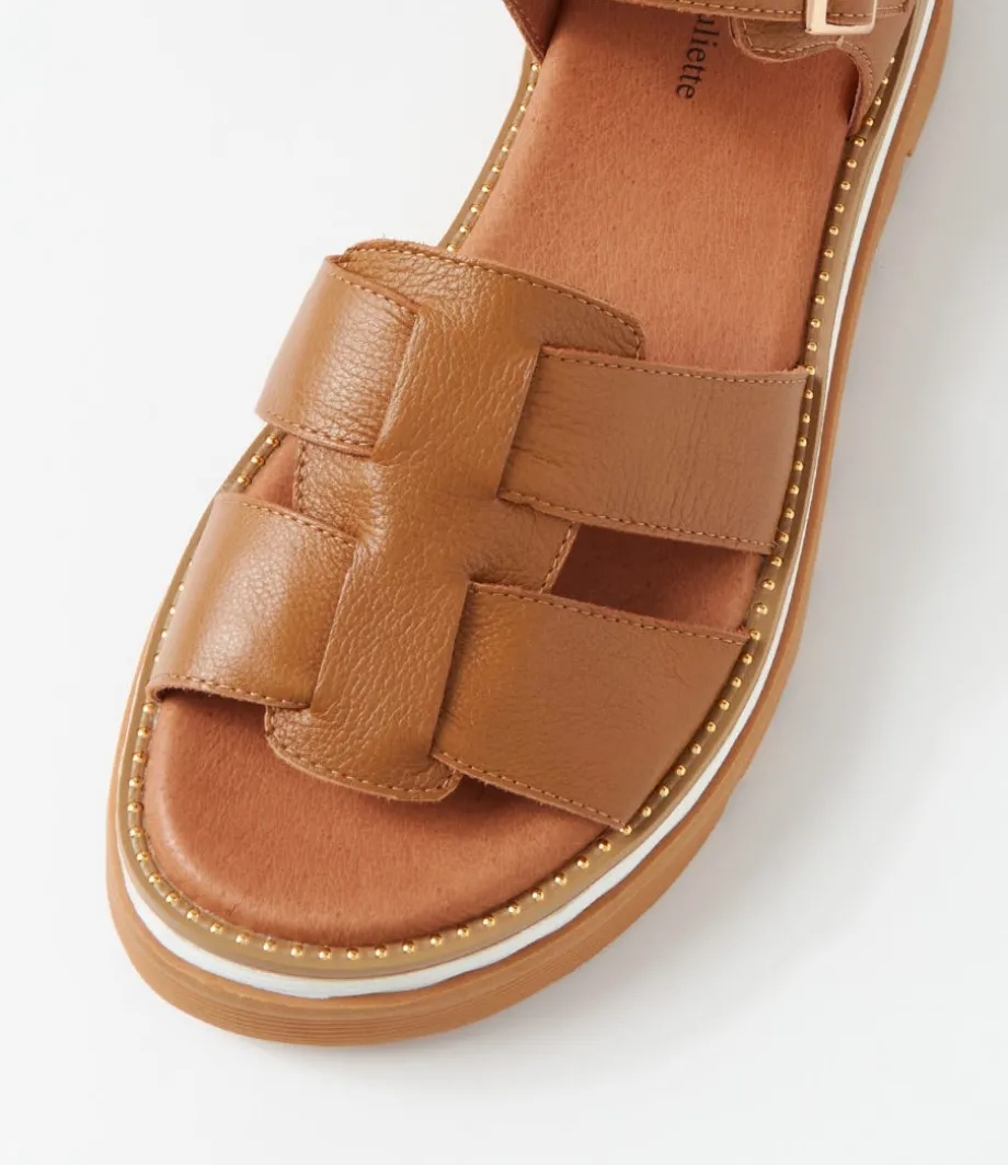 simm_toffee_leather_sandals_3.webp Simm Toffee Leather Sandals<DJANGO & JULIETTE Fashion