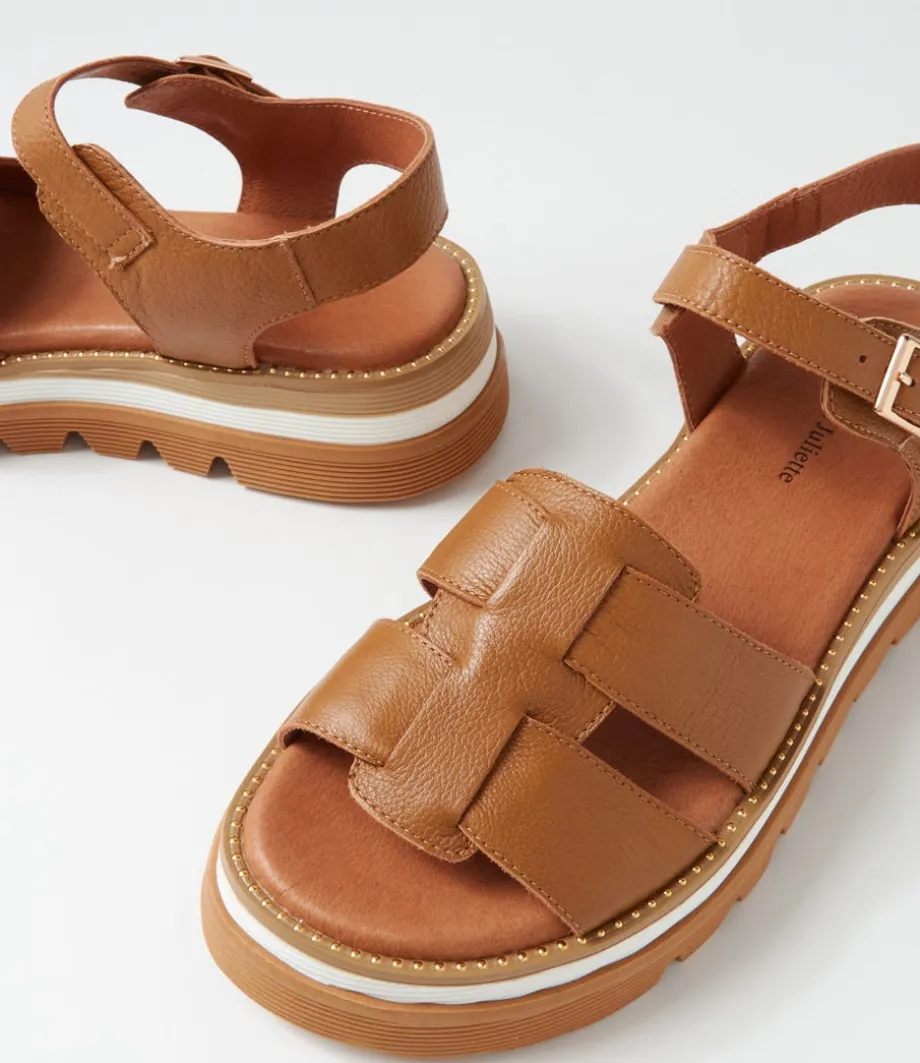 simm_toffee_leather_sandals_4.webp Simm Toffee Leather Sandals<DJANGO & JULIETTE Fashion
