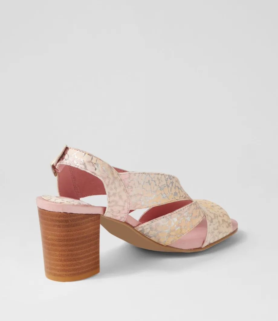 simmie_pink_print_leather_sandals_2.webp Simmie Pink Print Leather Sandals<DJANGO & JULIETTE Fashion