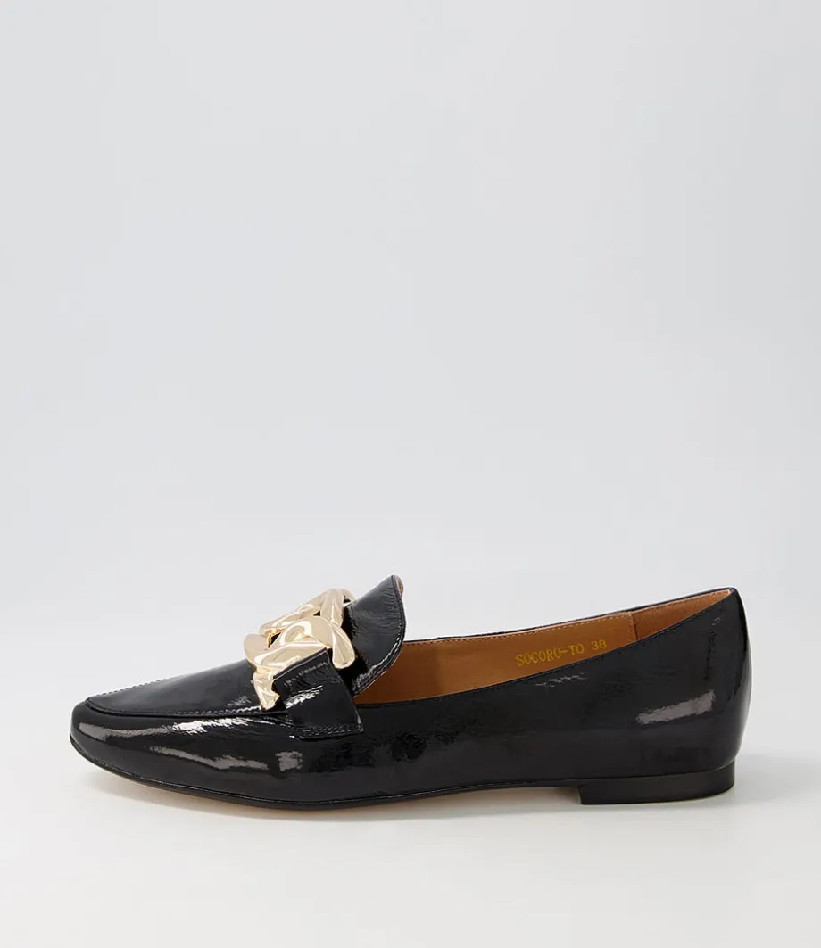 Socoro Black Patent Leather Loafers<TOP END Shop
