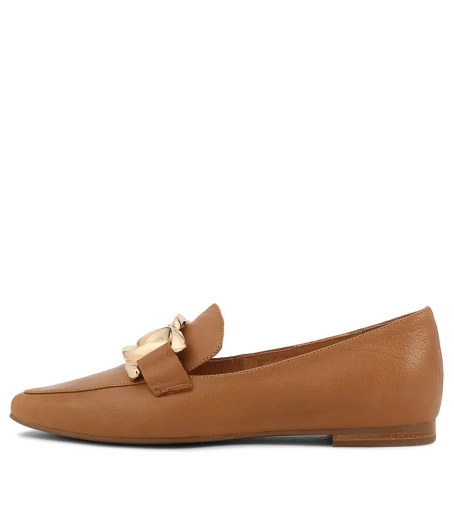 Socoro Dark Tan Leather Loafers<TOP END Fashion