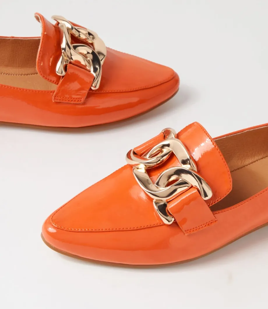 socoro_orange_patent_leather_flat_shoes_4.webp Socoro Orange Patent Leather Flat Shoes<TOP END Best