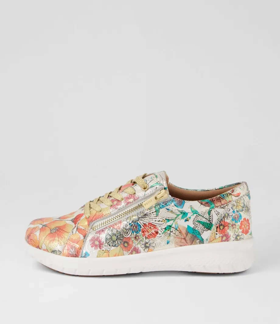 Solar Xf Spring Garden Leather Sneakers<ZIERA Discount