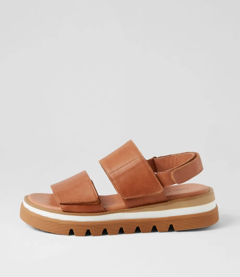 Soner Tan Leather Sandals<DJANGO & JULIETTE Shop