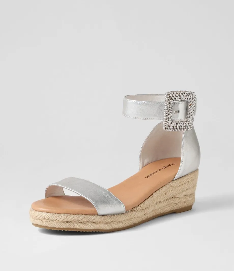 Sprout Silver Buckle Leather Sandals<DJANGO & JULIETTE Best Sale