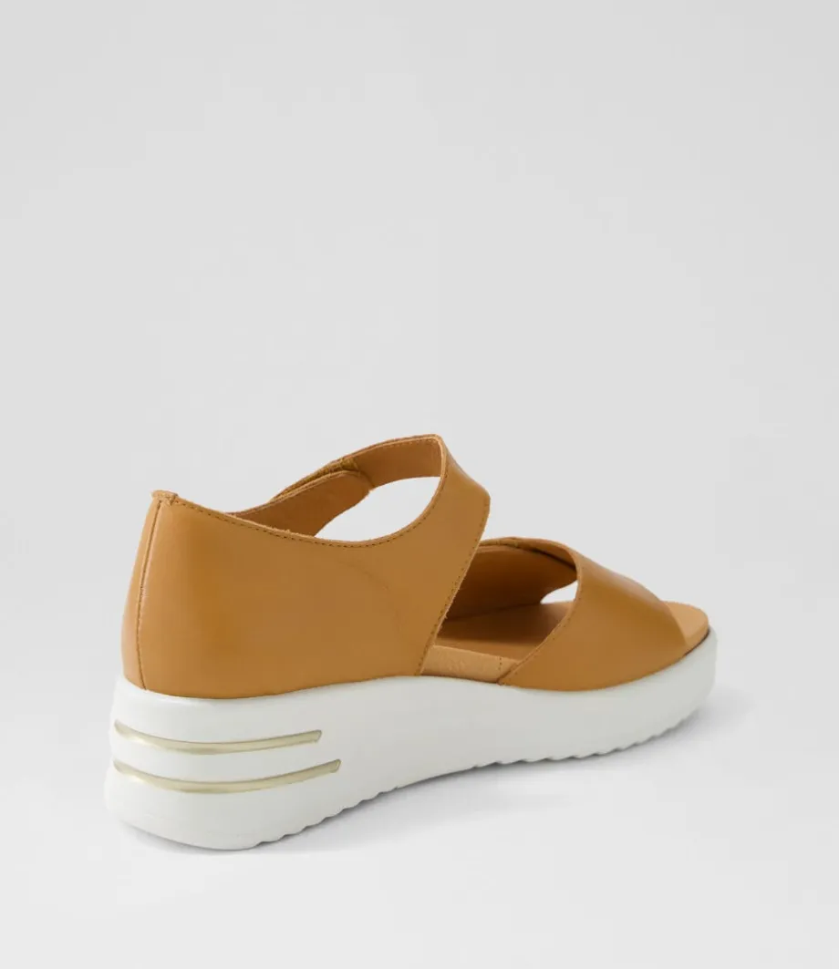 sunnieys_xw_dark_tan_white_leather_sandals_2.webp Sunnieys Xw Dark Tan White Leather Sandals<ZIERA Shop