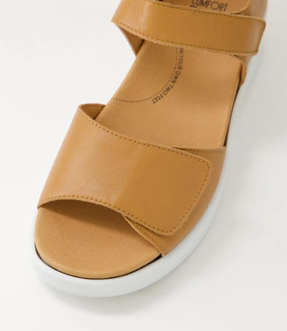 sunnieys_xw_dark_tan_white_leather_sandals_3.webp Sunnieys Xw Dark Tan White Leather Sandals<ZIERA Shop