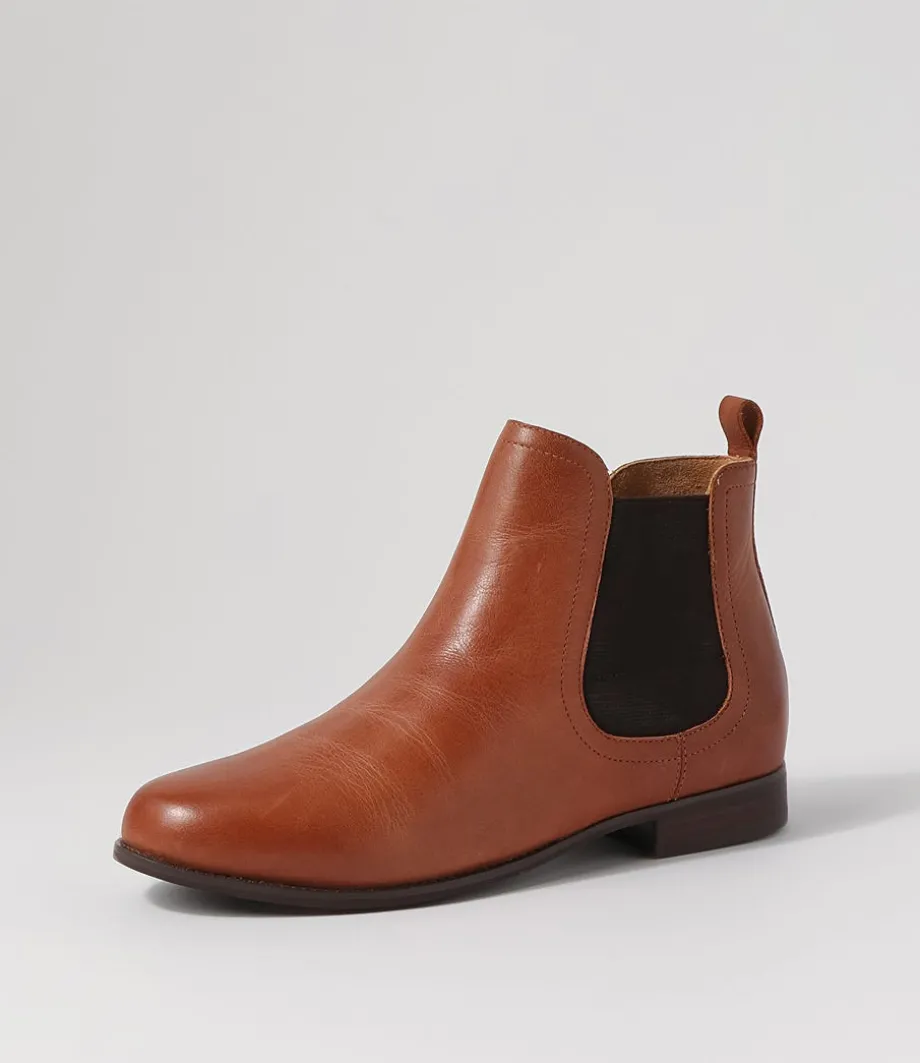 Talia Xf Cognac Choc Leather Chelsea Boots<ZIERA Online