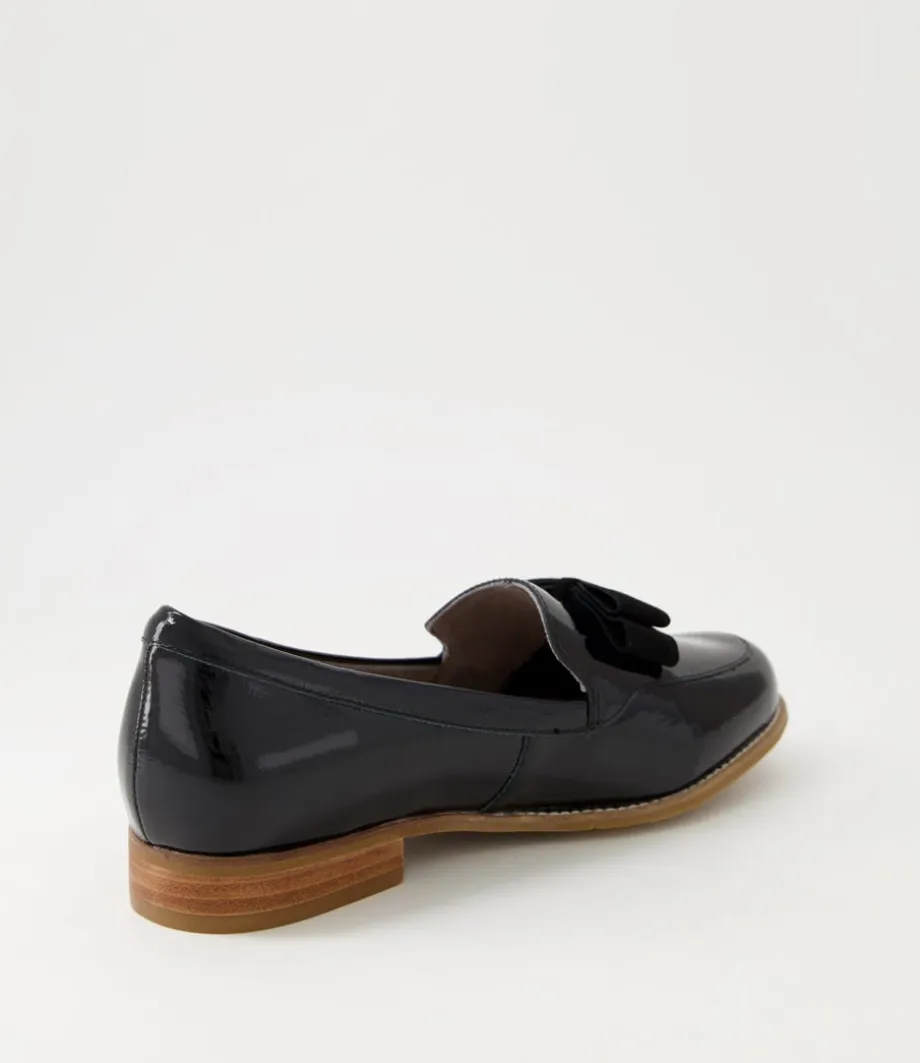 Talise Xf Black Patent Suede Loafers<ZIERA Best