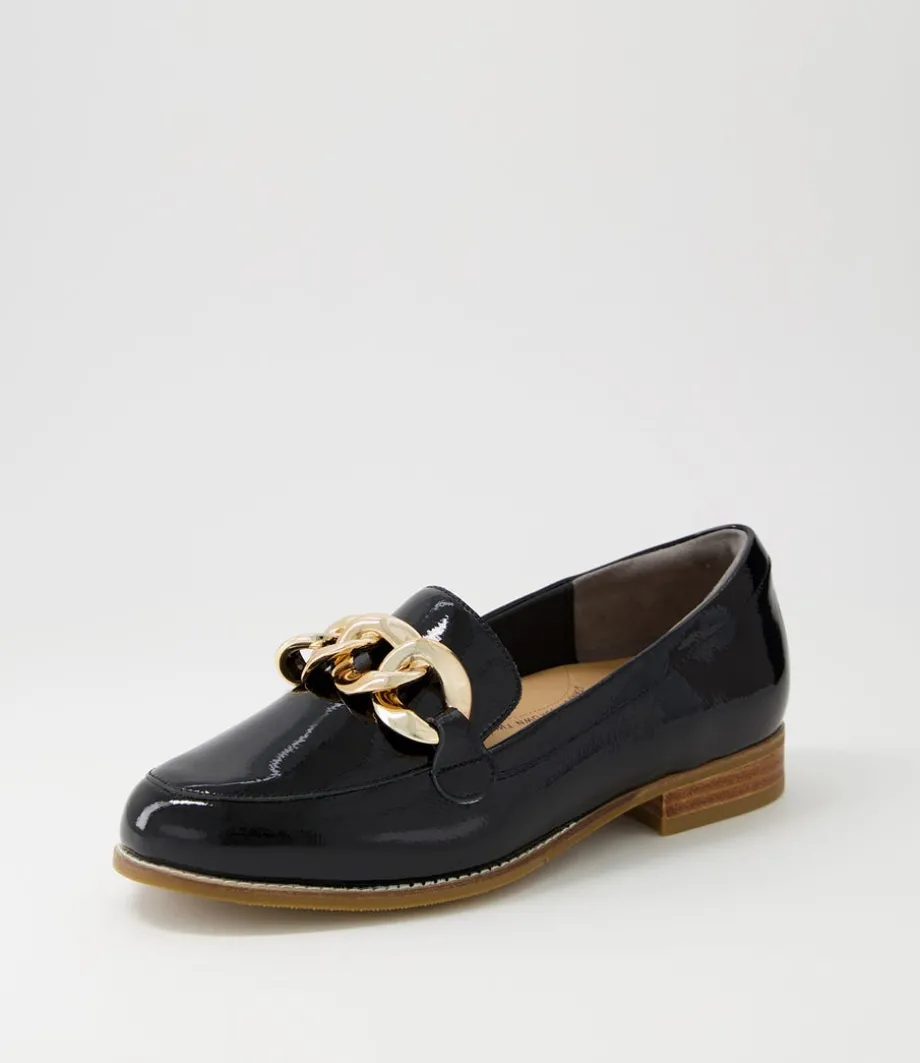Tamest Xf Black Wrinkle Patent Flat Shoes<ZIERA Fashion