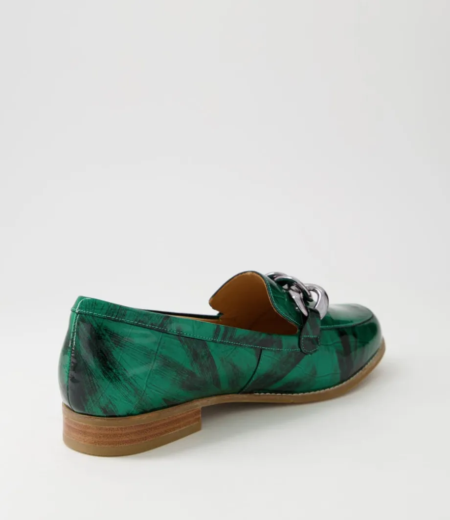 tamest_xf_emerald_patent_croc_flat_shoes_2.webp Tamest Xf Emerald Patent Croc Flat Shoes<ZIERA Shop