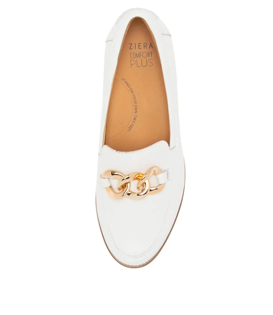 tamya_xf_white_leather_loafers_4.webp Tamya Xf White Leather Loafers<ZIERA Online